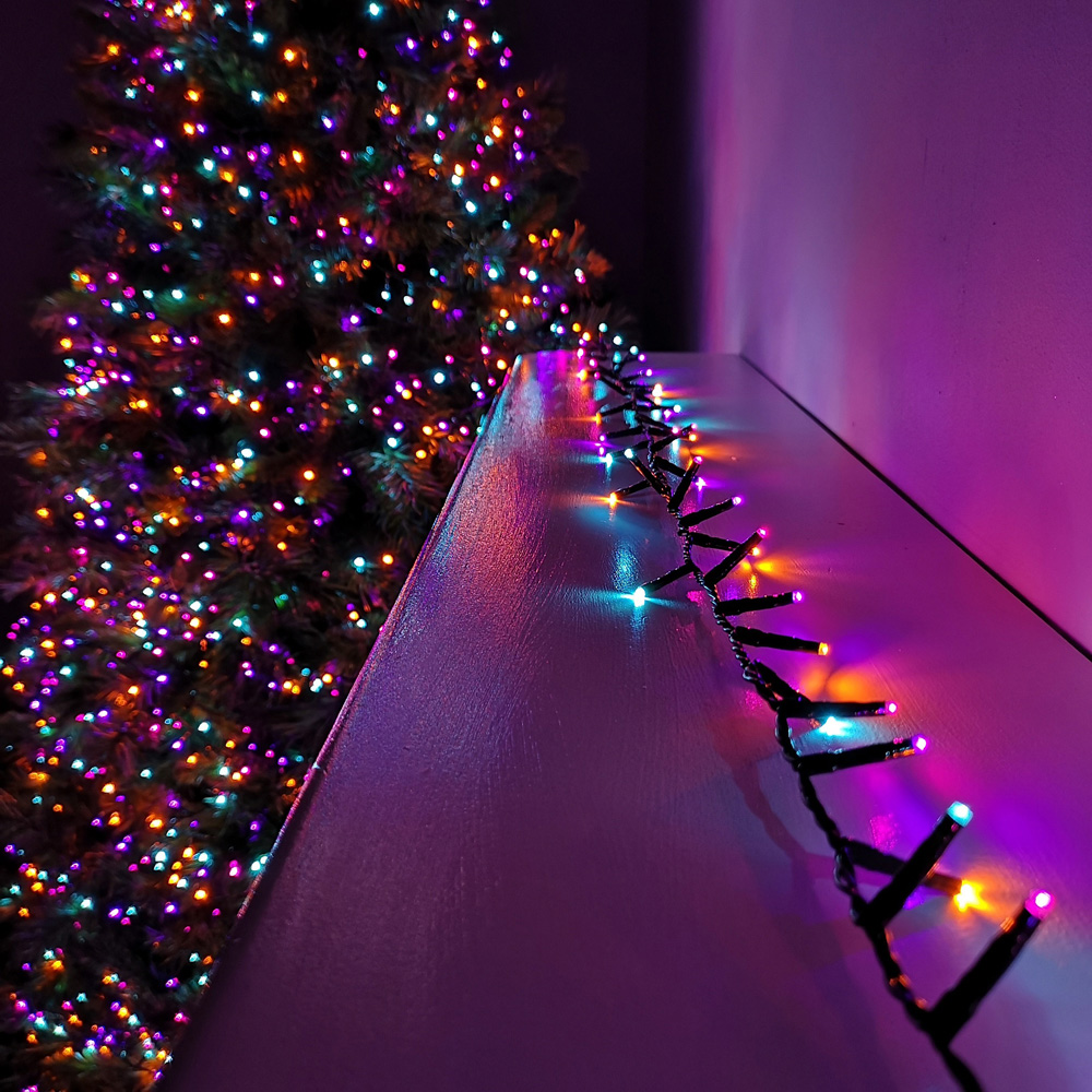 Premier TreeBrights 500 Rainbow LED Multi-Function Christmas String Light 12.5m Image 1