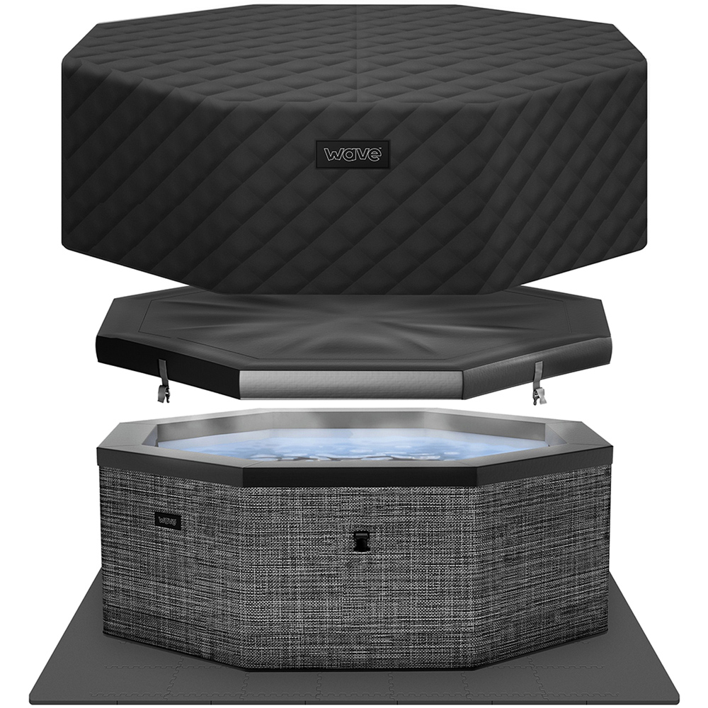 Wave Spas Como 6 Person Flint Grey Eco Foam Hot Tub with EnergySave Bundle Image 3