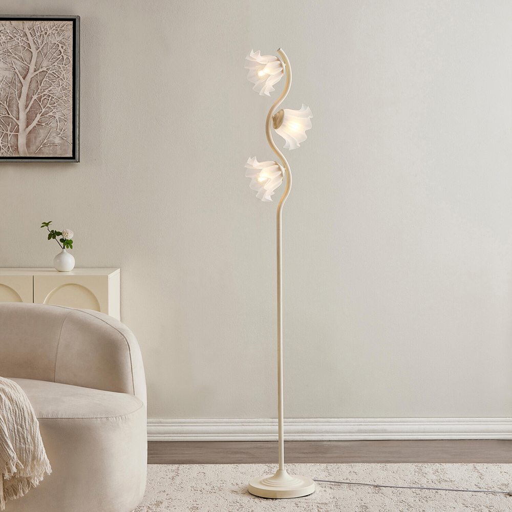 Evelyn Floor Lamp White Image 2