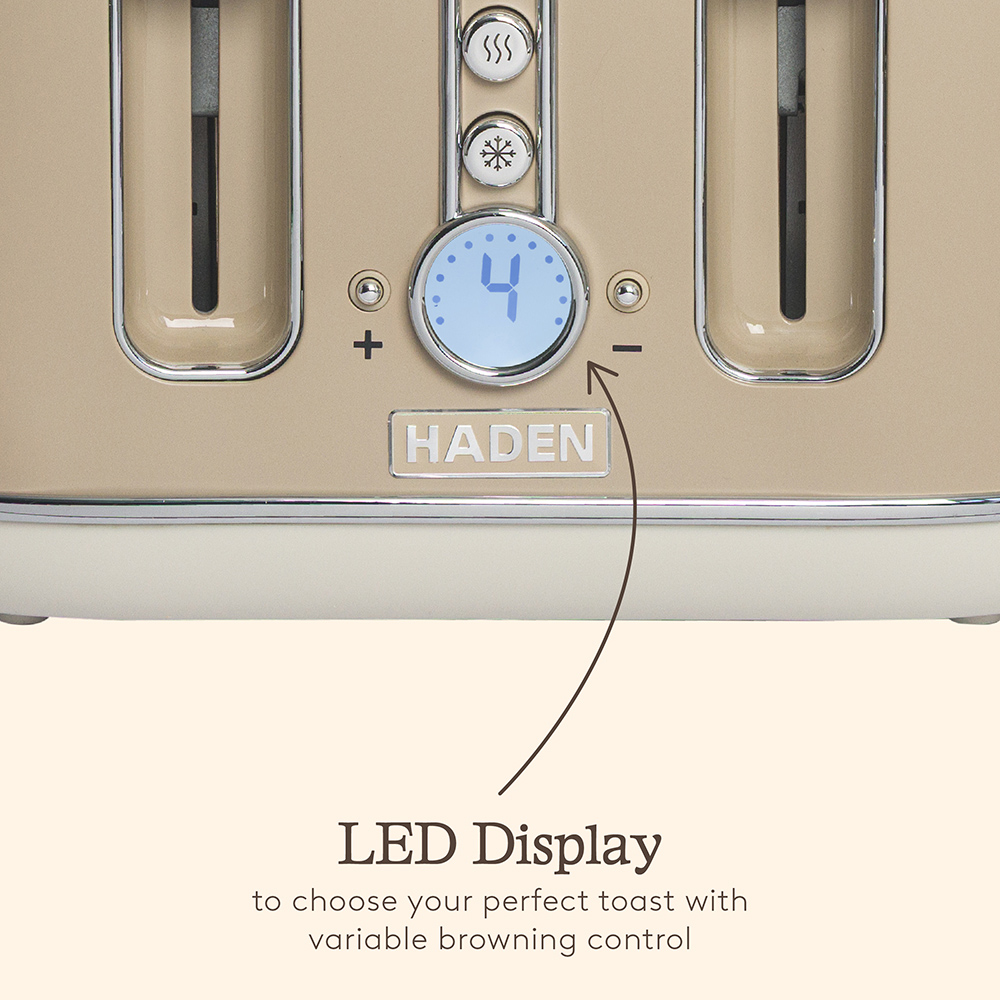 Haden Dorchester 212887 Cashmere 4 Slice Toaster Image 3