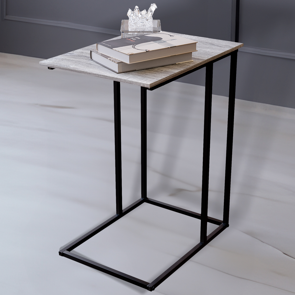 Vida Designs Brooklyn Grey Side Table Image 1