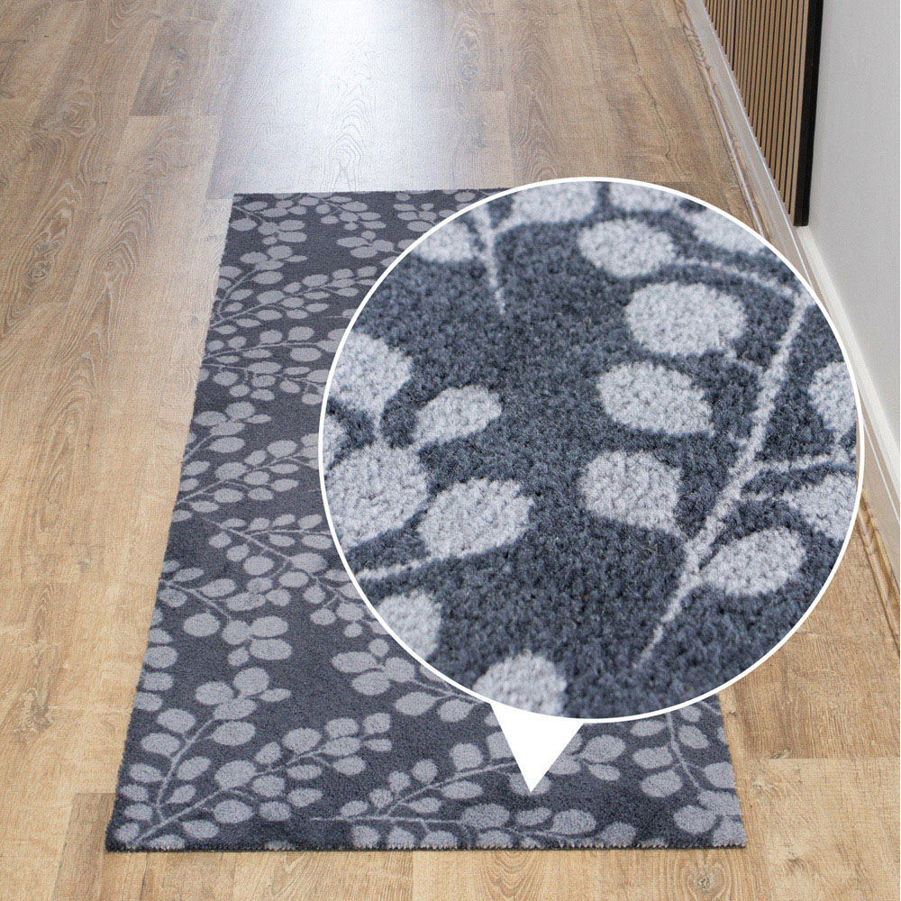 JVL Mega Grey Branches Latex Backed Door Runner 57 x 150cm Image 6