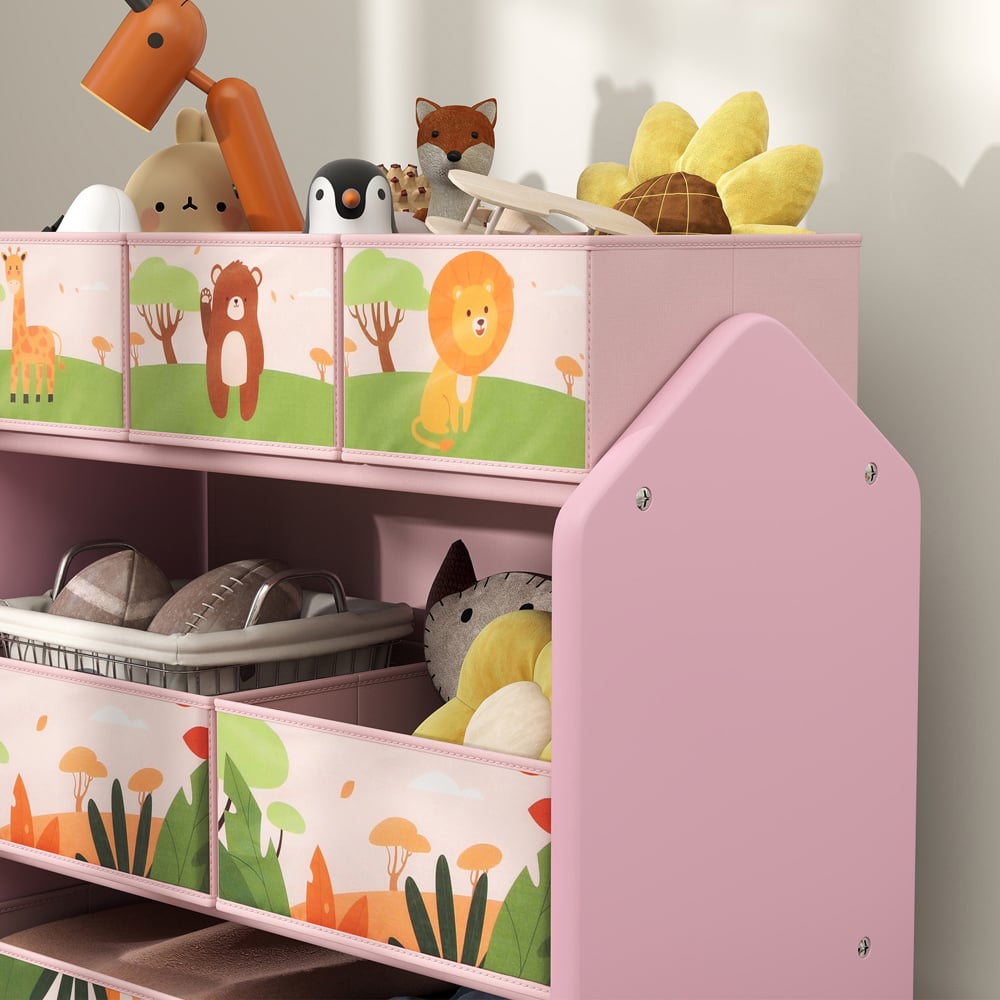 AIYAPLAY 6 Box Pink Kids Toy Storage Unit Image 3