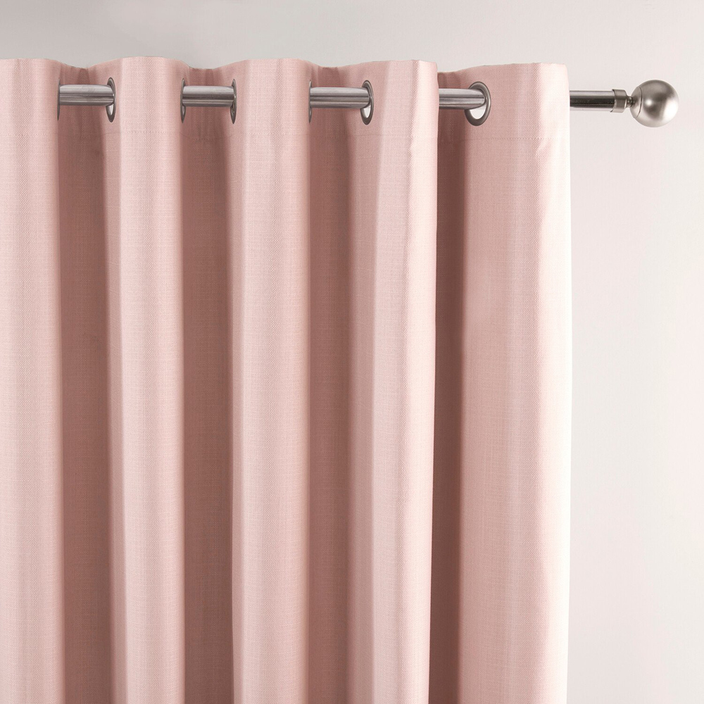 Divante Hoxton Blush Blackout Eyelet Curtains 183 x 168cm Image 2