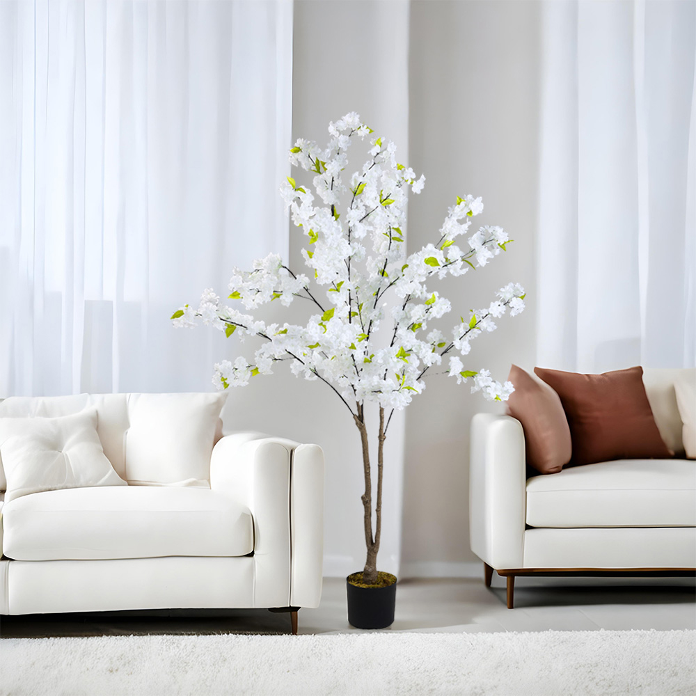 Living and Home Cherry Blossom Artificial Tree Decoration 165cm Image 2
