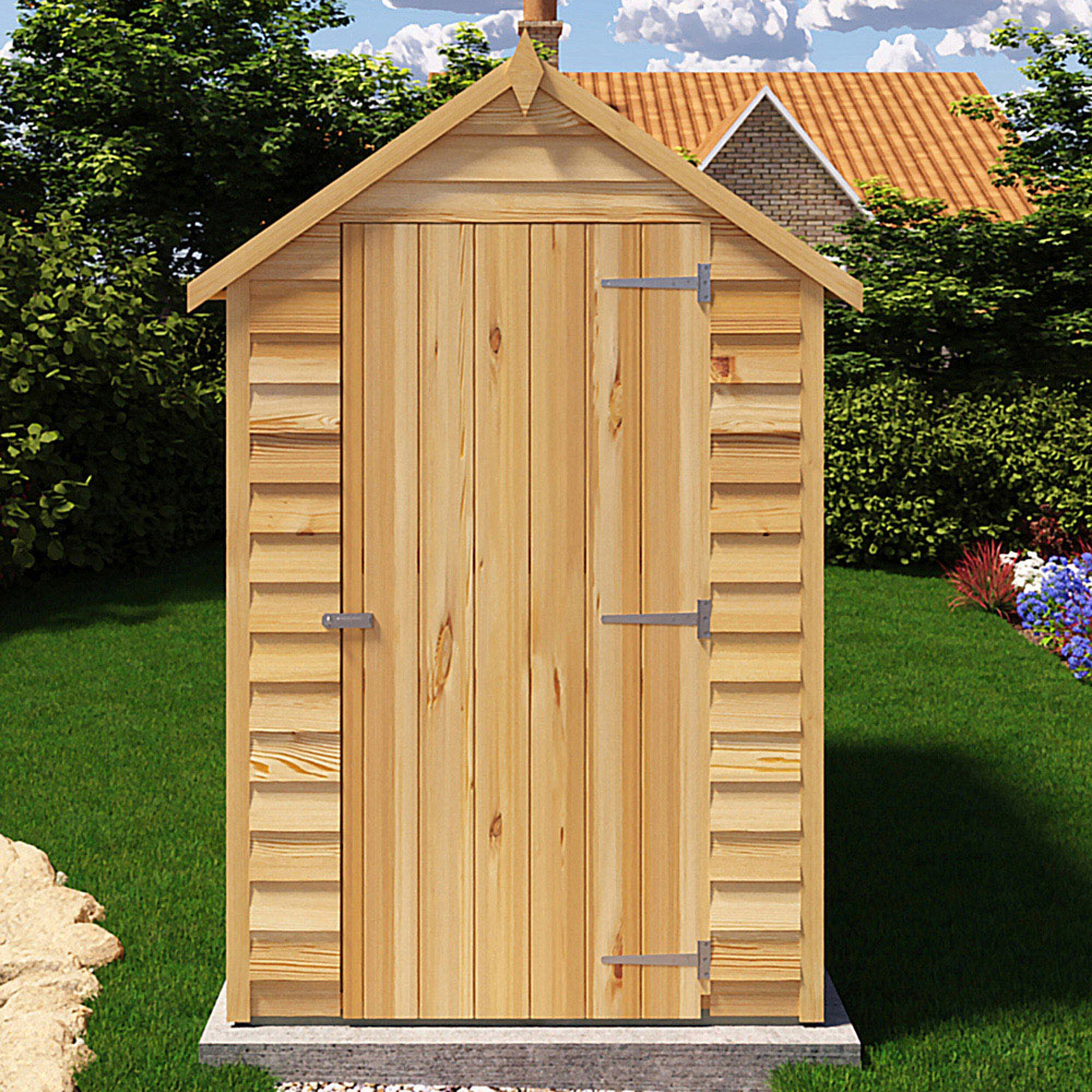 Shire Super Value 6 x 4ft Overlap Apex Garden Shed Image 6