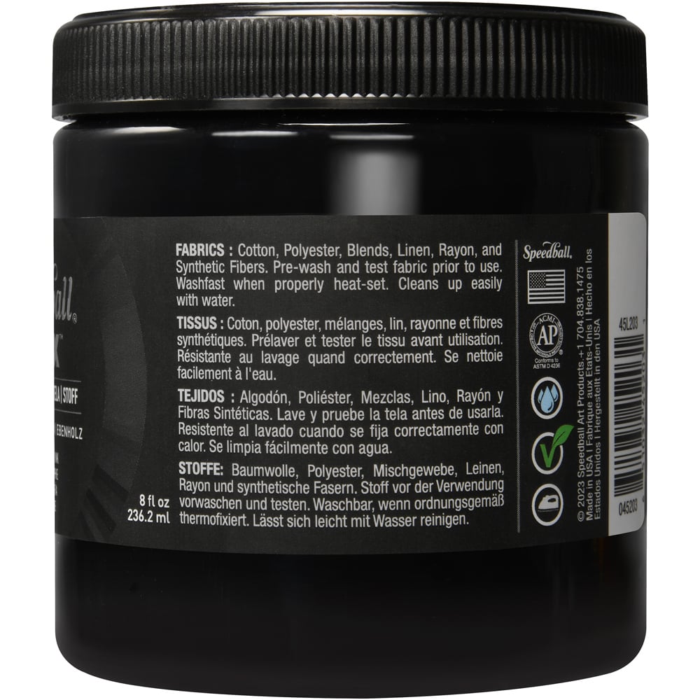 Speedball Ebony Flex Screen Printing Fabric Ink 237ml Image 4