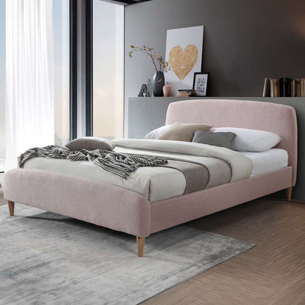 Otley King Size Pink Bed Frame Image 1