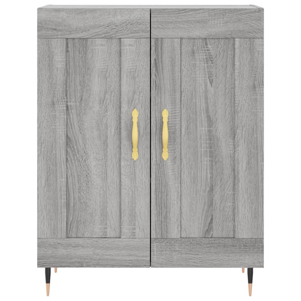 vidaXL 2 Door 3 Shelf Grey Sonoma Highboard Image 8