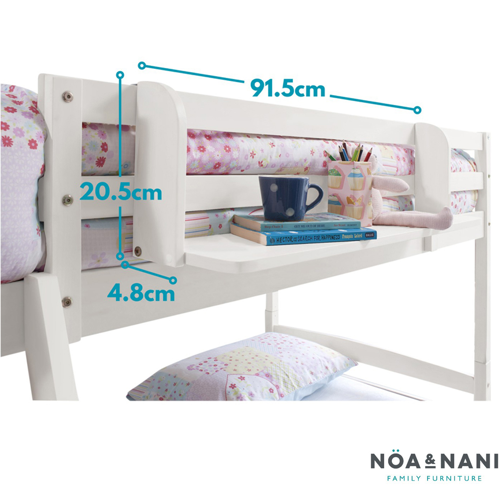 Noa and Nani White Single Shelf for Cabin or Bunk Bed Image 4