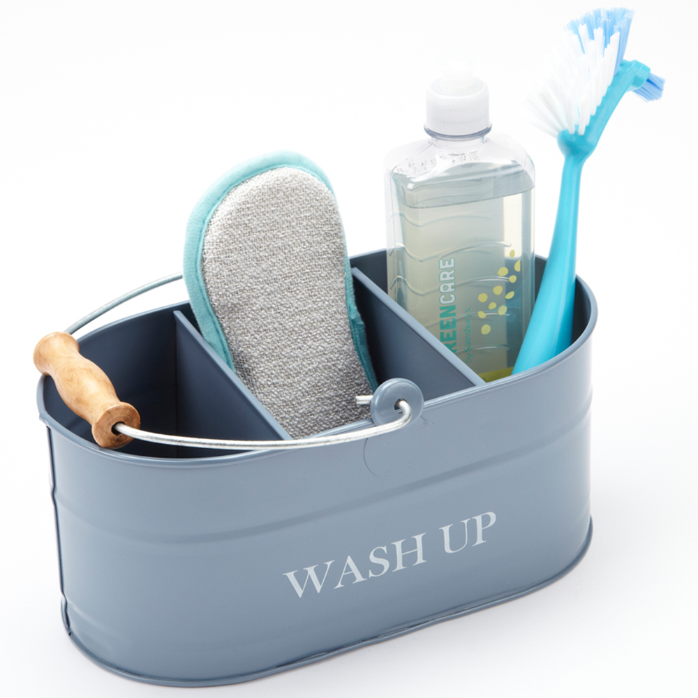 Highlands Homeware Kitchen Sink Caddy Slate Blue Image 3