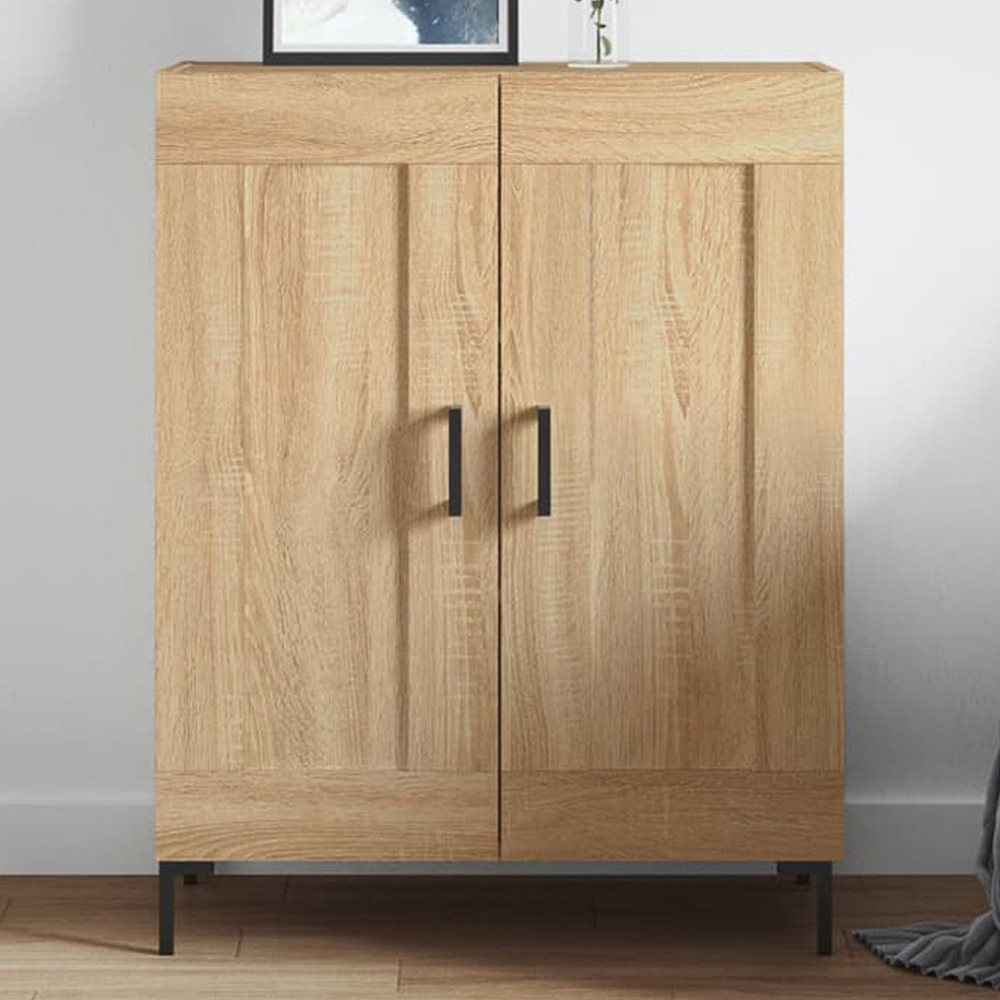 vidaXL 2 Door Sonoma Oak Sideboard Image 1