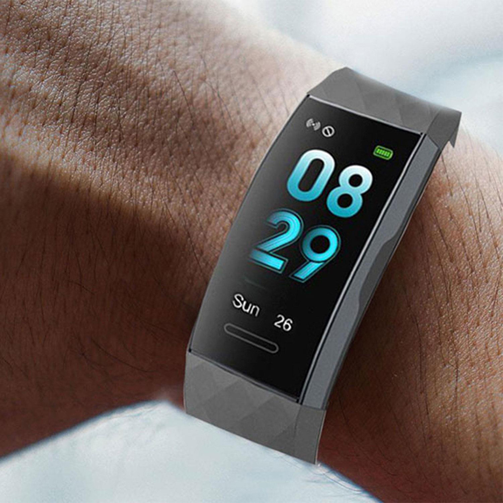 Aquarius Black Bluetooth Fitness Tracker with Heart Rate Monitor and Step Counter Image 2