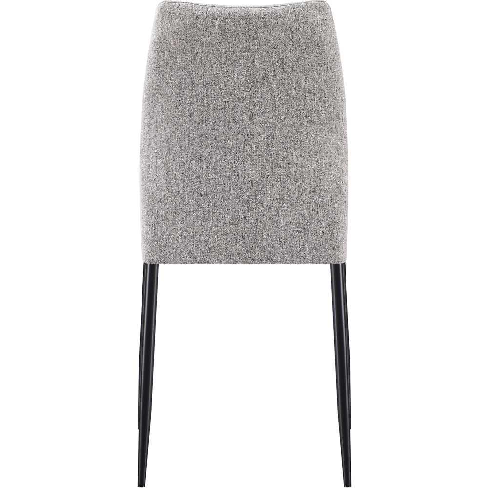 Seconique Chilton Set of 4 Grey Fabric Dining Chair Image 7
