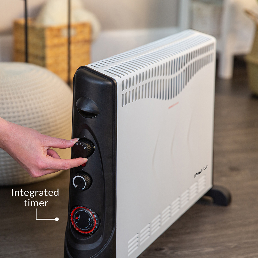Russell Hobbs White Convection Heater with Timer 2000W Image 5