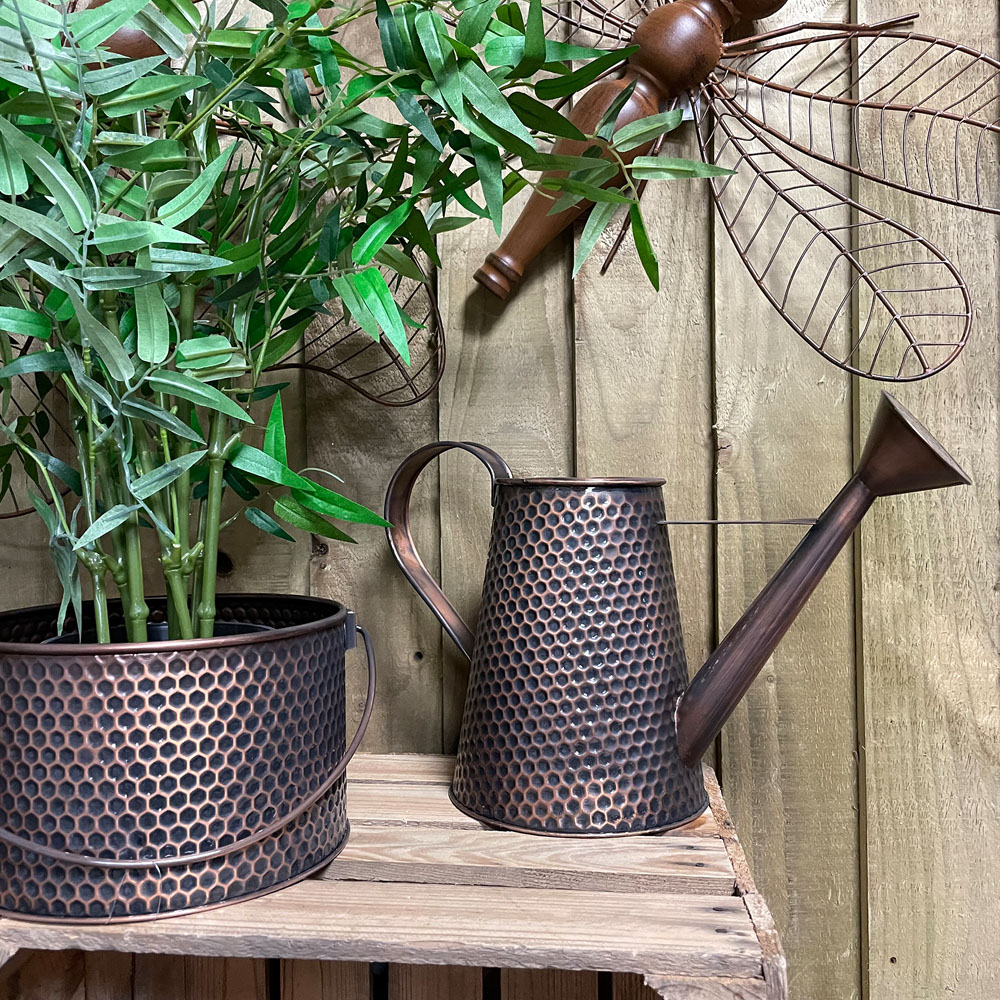 Country Living Brown Watering Can Image 2