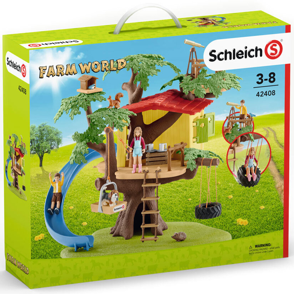 Schleich Farm World Adventure Tree House Toy Playset Image 3