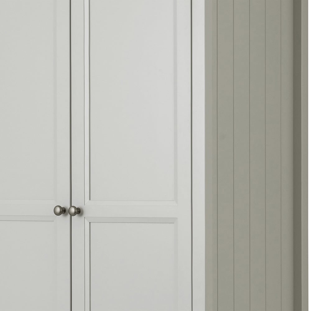 Julian Bowen Maine 2 Door Single Drawer Dove Grey Combination Wardrobe Image 3