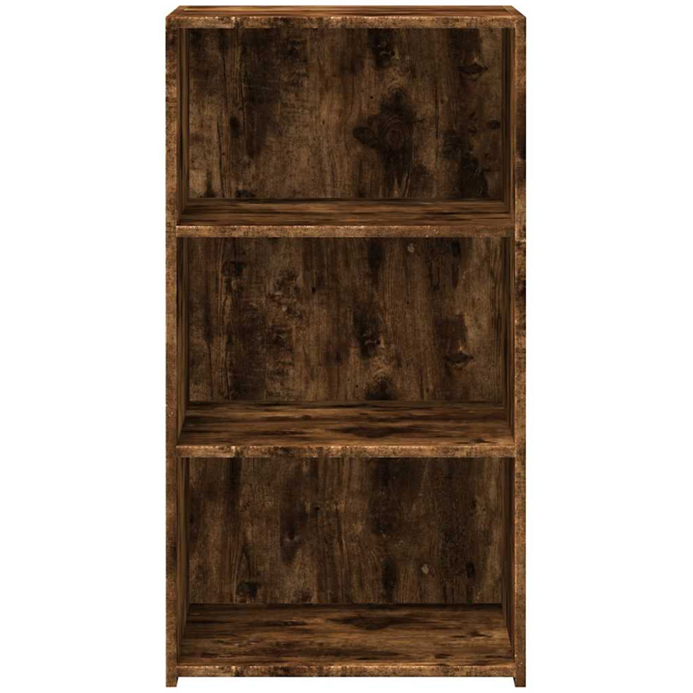 vidaXL 3 Shelf Smoked Oak Sideboard Image 4