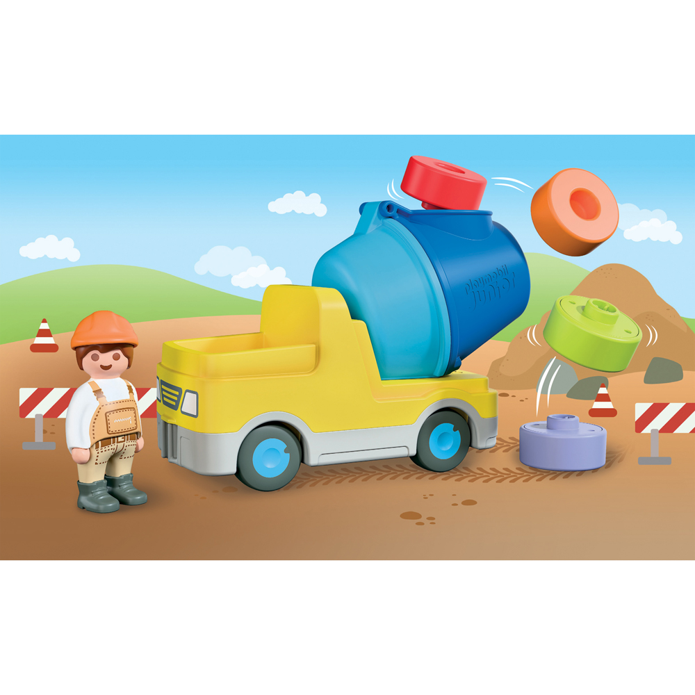Playmobil Junior Concrete Cement Mixer Playset Image 5