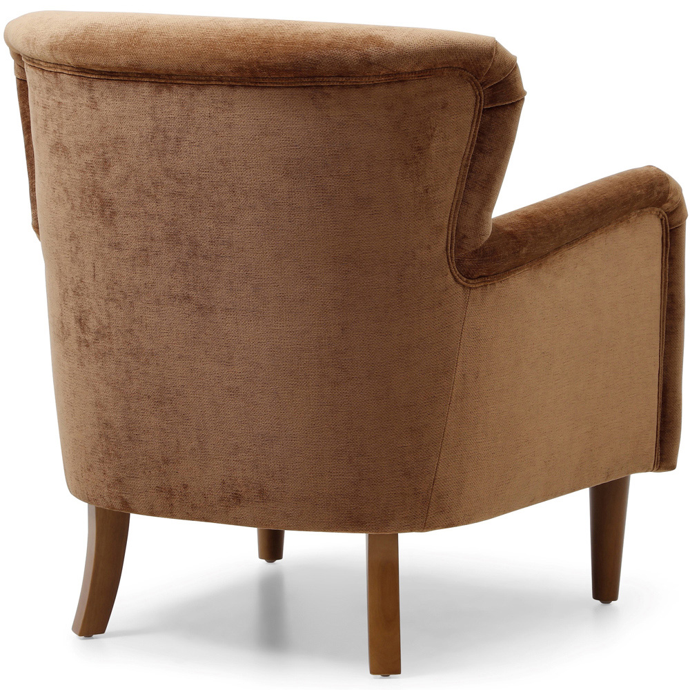 Roberta Toffee Chenille Wingback Armchair Image 5