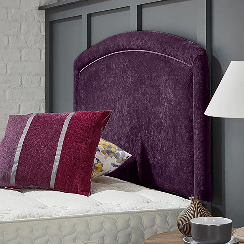 Eleganza Home Melanie King Size Purple Naples Strutted Headboard Image 2
