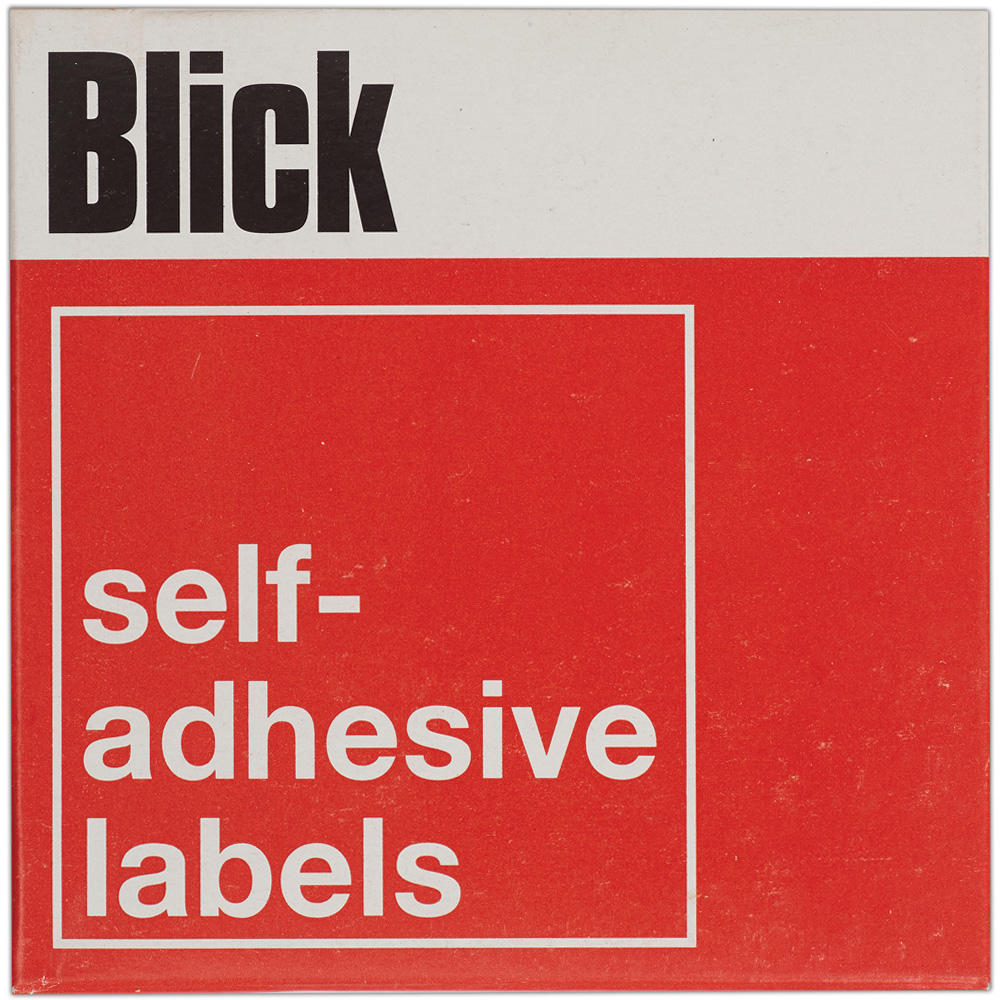 Blick Blue Rectangular Self Adhesive Label in Dispenser 16 x 22mm 1440 Pack Image 1