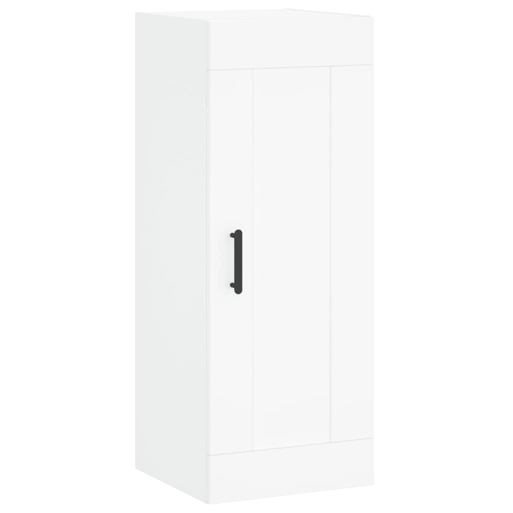 vidaXL Single Door 3 Shelf White Highboard Image 8