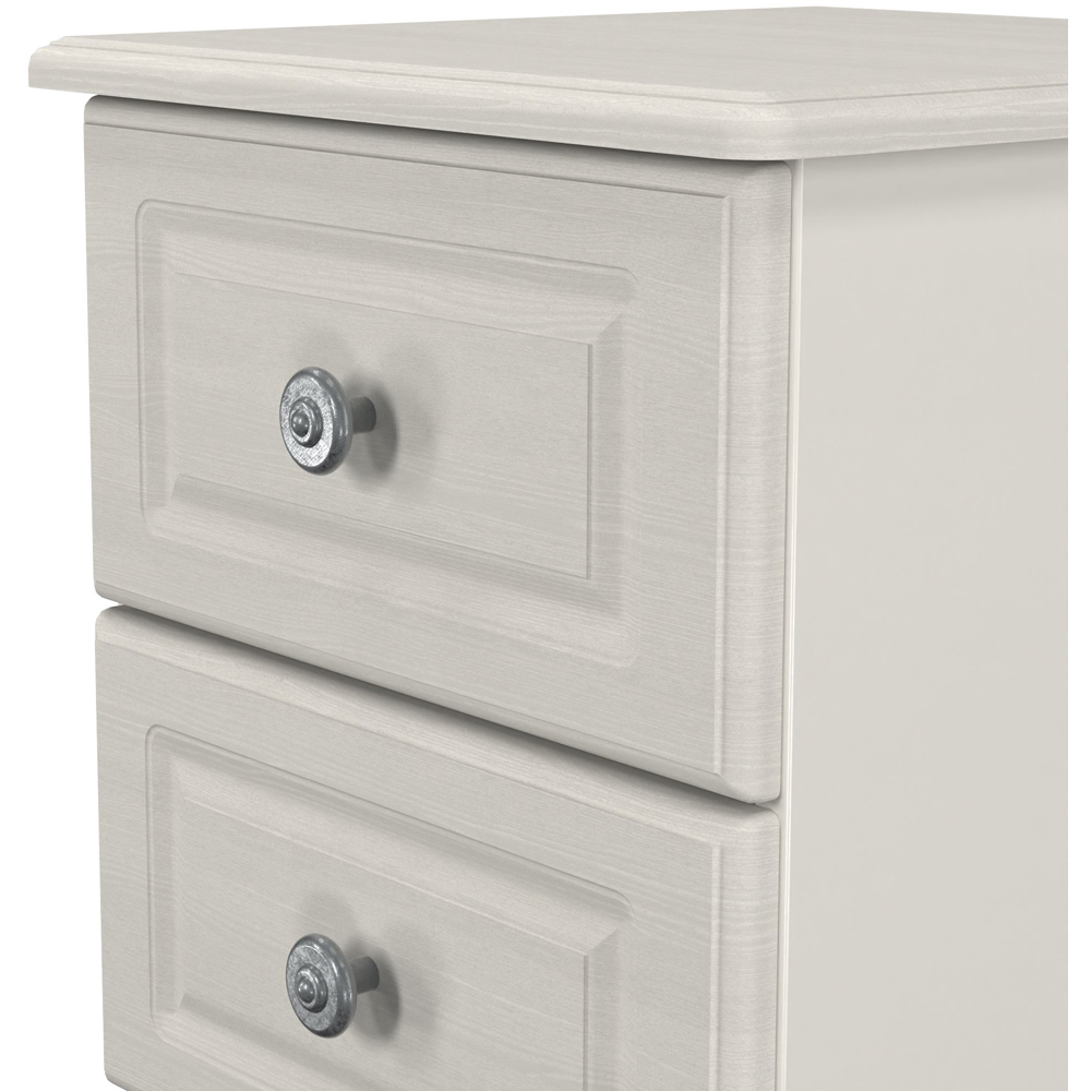 Crowndale Pembroke 2 Drawer Grey Ash Compact Bedside Cabinet Ready Assembled Image 5