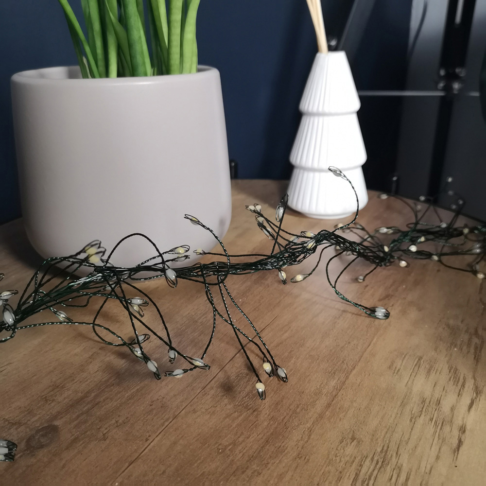 Samuel Alexander 860 Warm White LED Christmas Garland Light Image 6