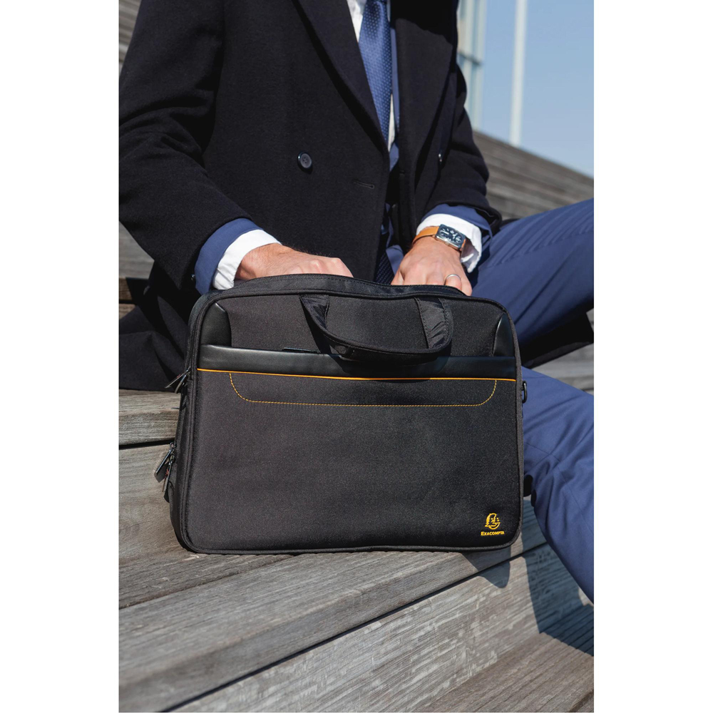 Exacompta Exactive 15.6 inch Black Lightweight Padded Laptop Bag Image 7