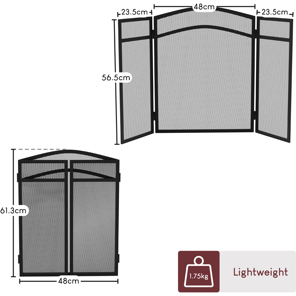 Fire Vida Milton 3 Panel Fire Guard Image 6