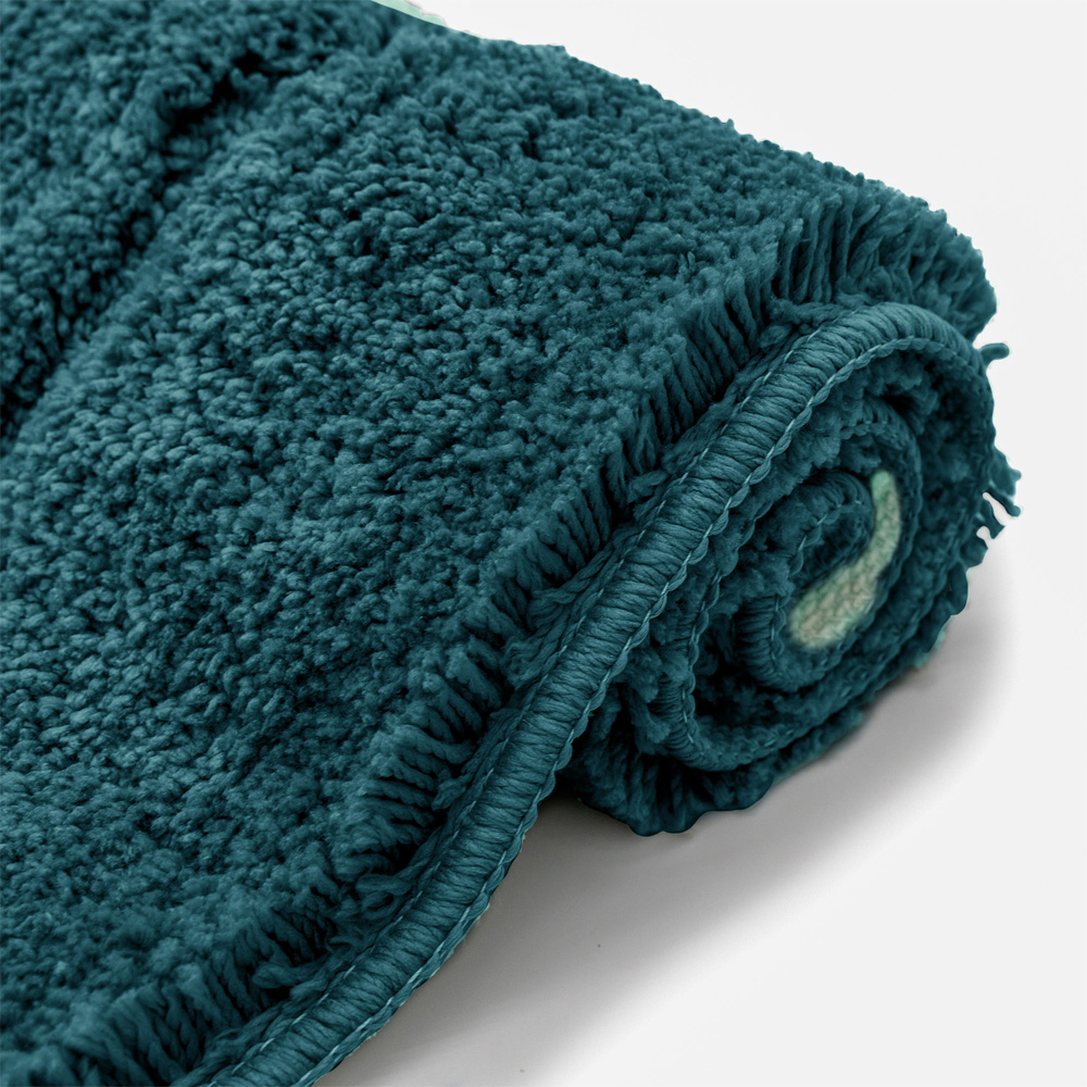 Velosso Mayfair Indigo Microfibre Bath Mat Set Image 3