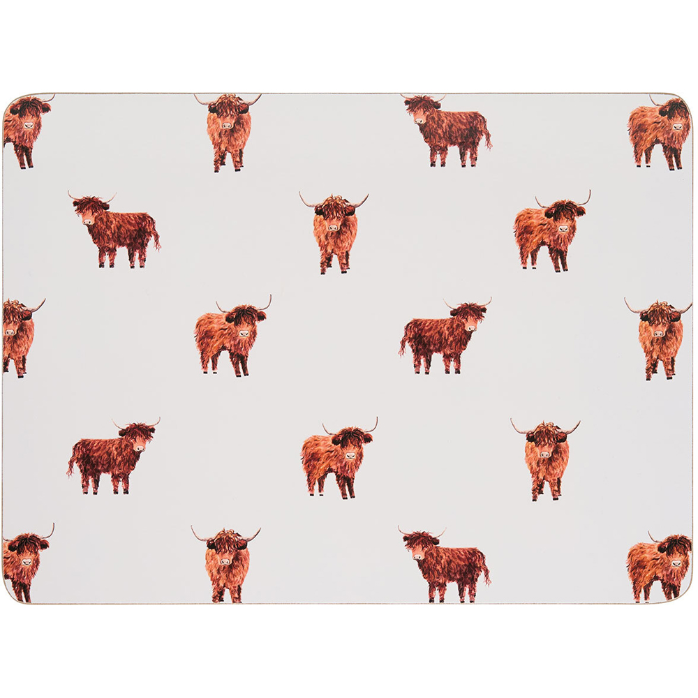 Highland Cow Placemat and Coaster Set Image 2