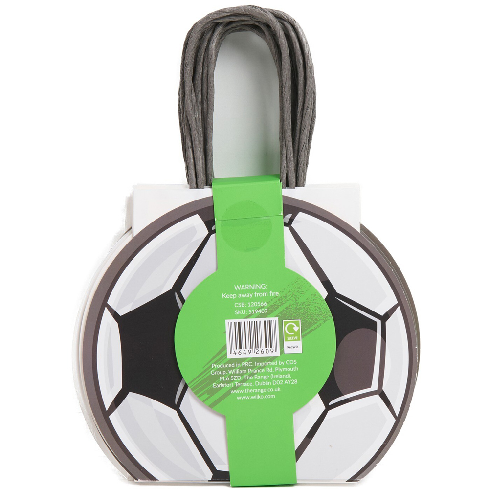 Pack of 10 Football Shaped Party Bags Image 3