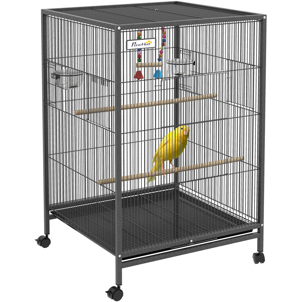 PawHut Grey Bird Cage Image 1