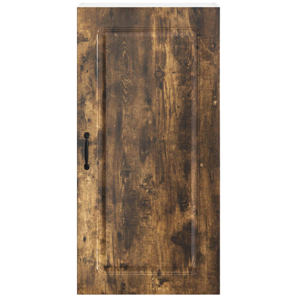 vidaXL Single Door Smoked Oak Kitchen Wall Cabinet Image 4