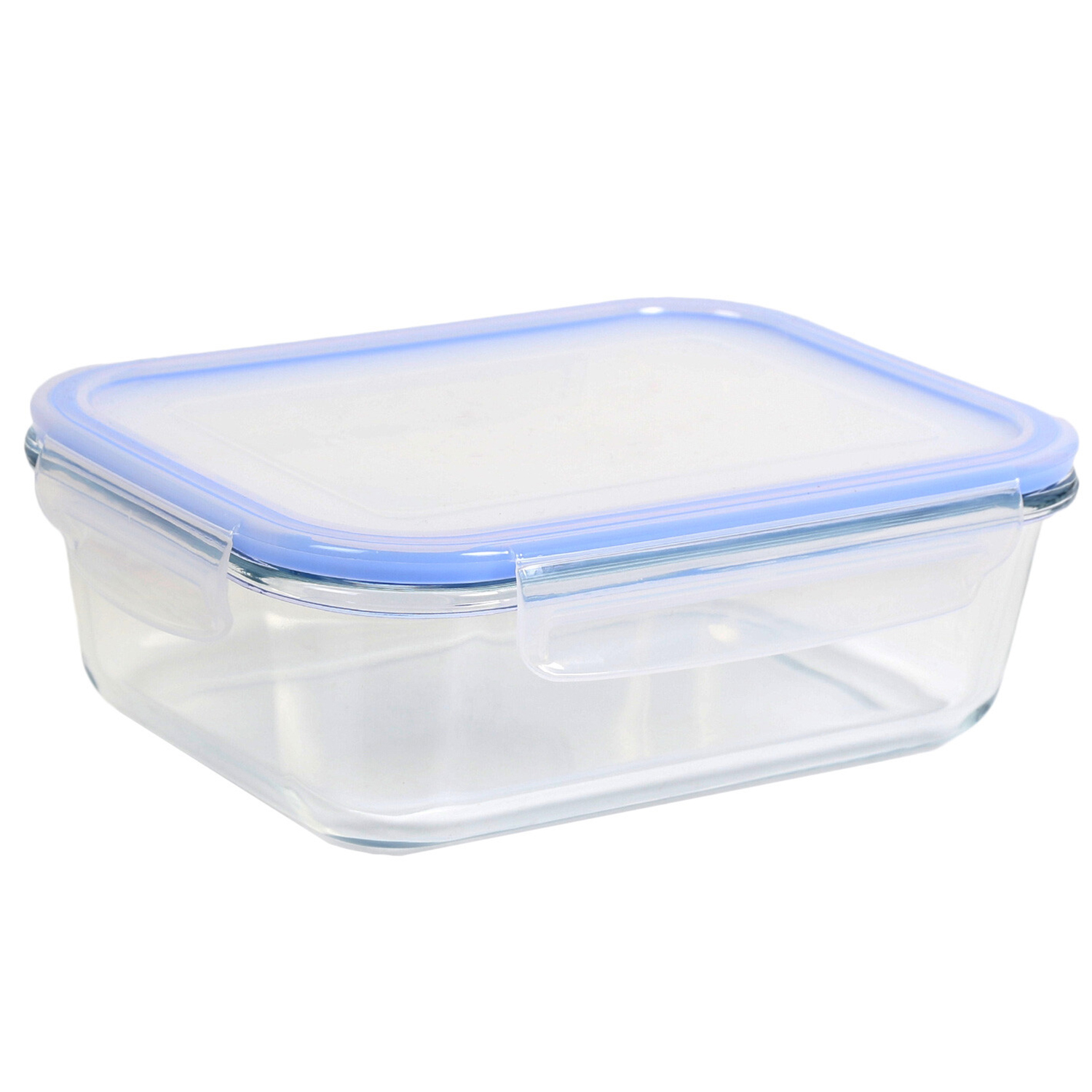 Rectangle Glass Food Storage Container with Lid 19.8cm Image