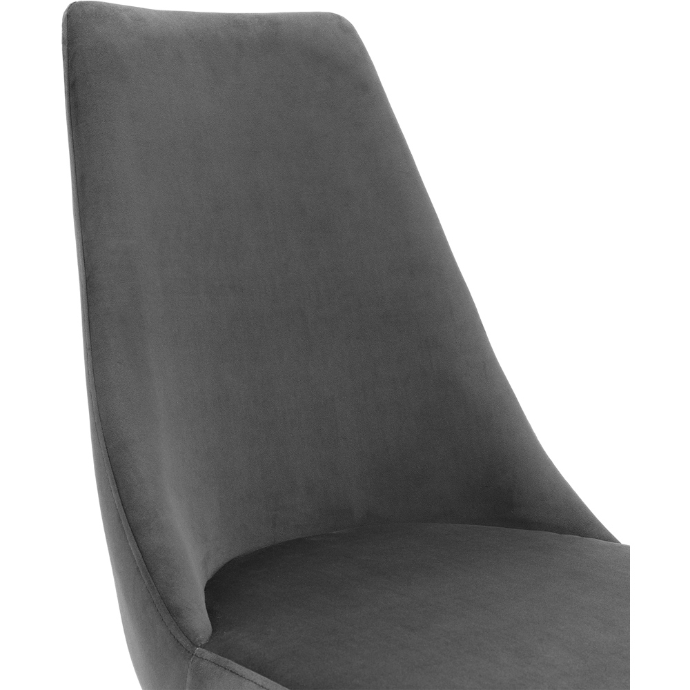 Julian Bowen Vittoria Cantilever Set of 2 Grey Dining Chairs Image 6