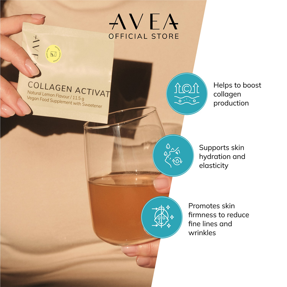 AVEA Raspberry and Mint Collagen Powder Sachets 30 Pack Image 4