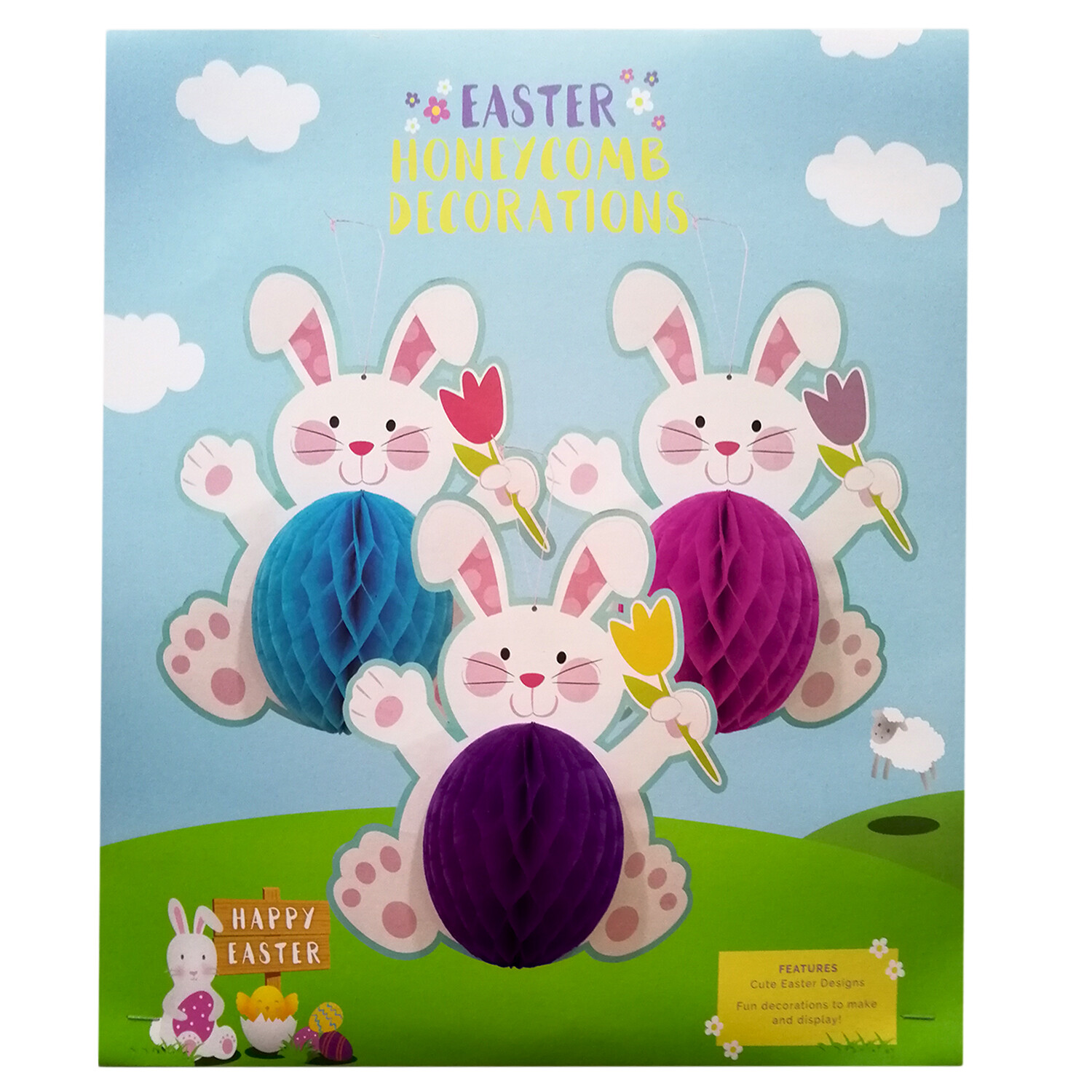 Honeycomb Easter Decorations Kit Image 1