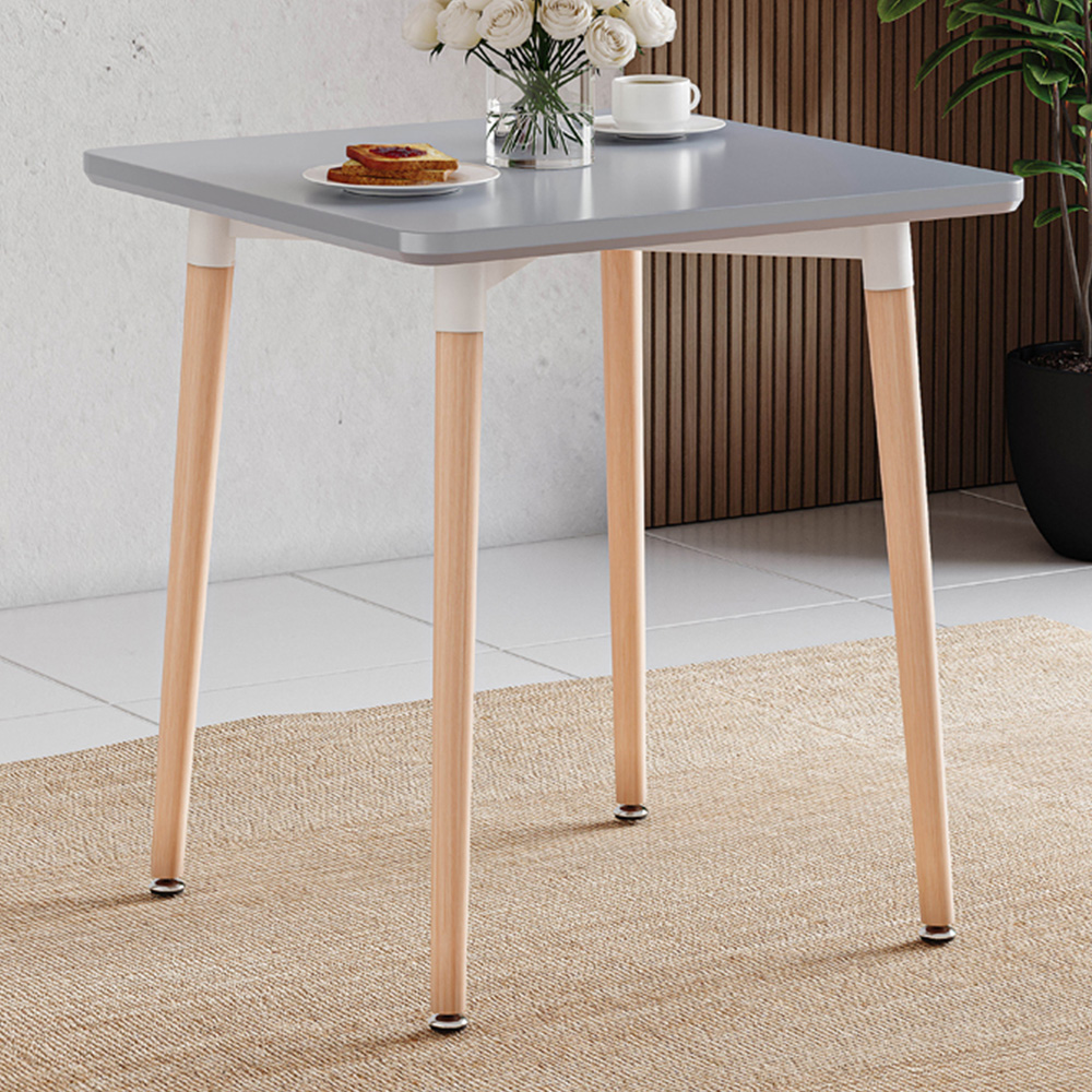 Vida Designs Batley 2 Seater Square Dining Table Grey Image 1