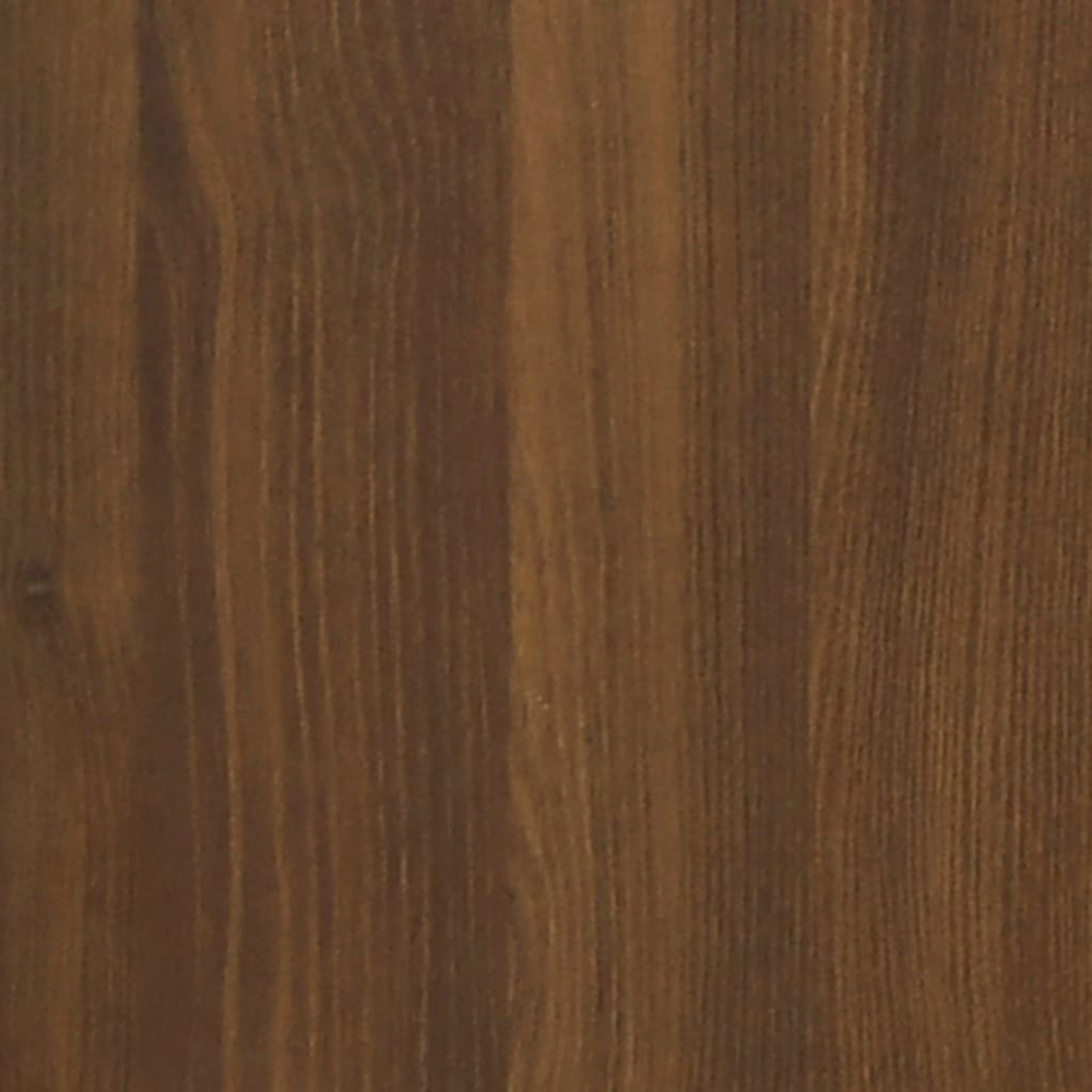 vidaXL 2 Door 2 Shelf Brown Oak TV Cabinet Image 7