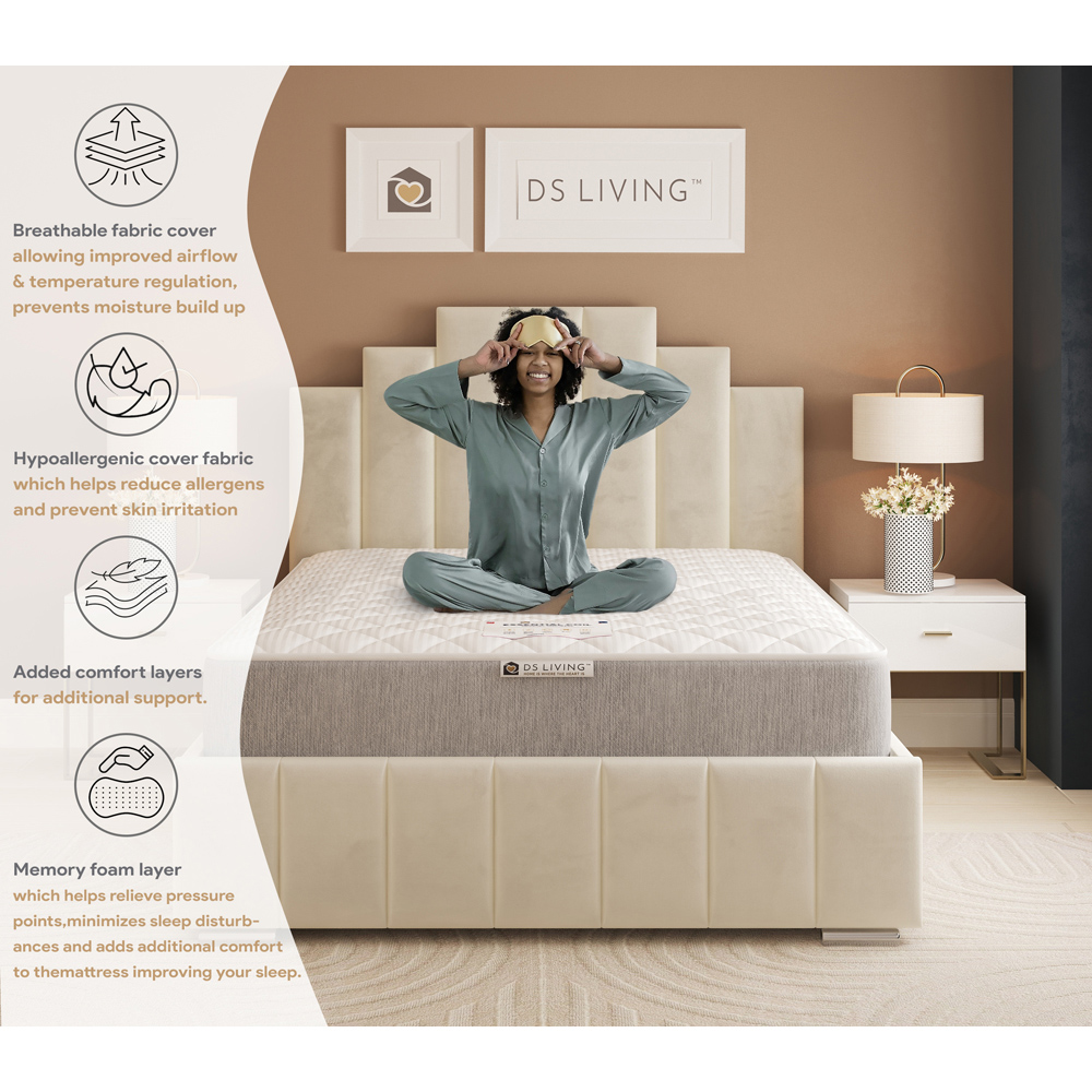 DS Living Haven King Size 13.5g Bonnell Spring Memory Foam Layer Orthopaedic Mattress Image 6