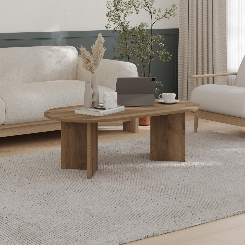Decortie Sable Dark Oak Effect Coffee Table Image 4