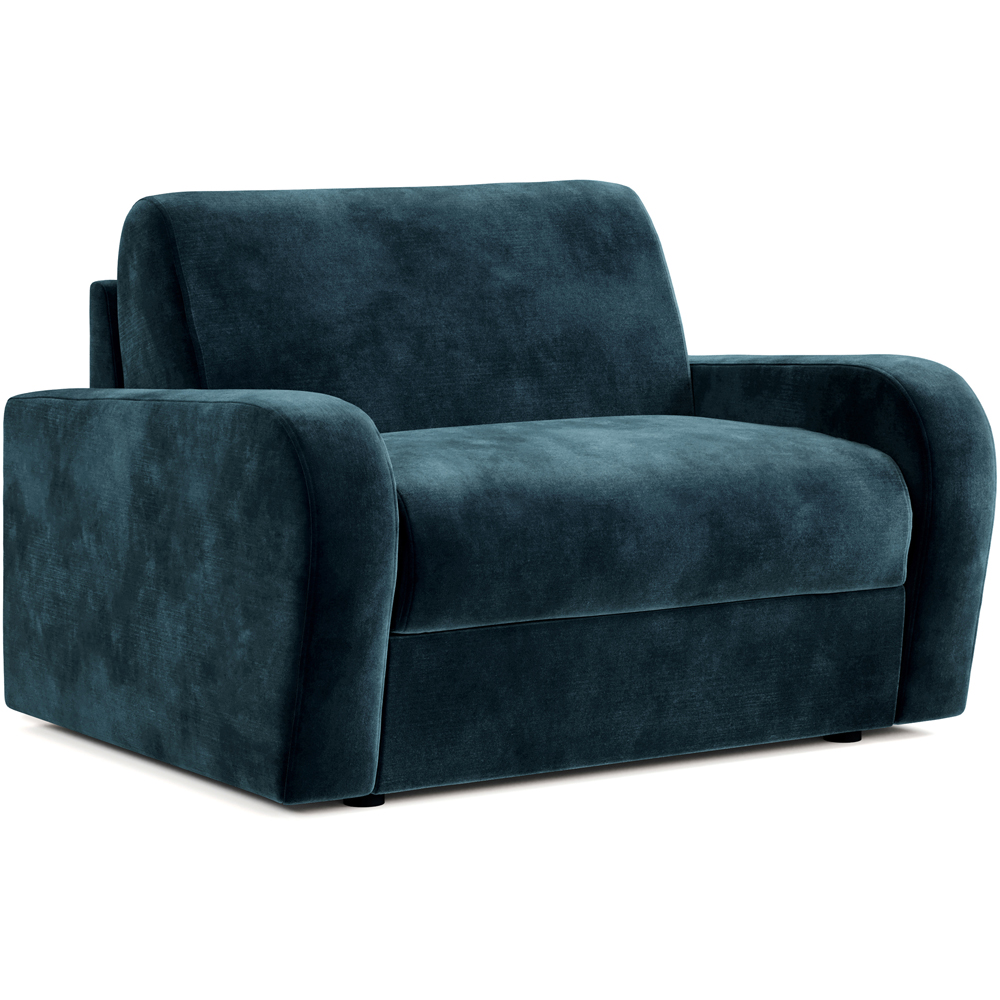 Jay-Be Deco Luxe Velvet Airforce Snuggler Sofa Bed with e-Sprung Mattress Image 2