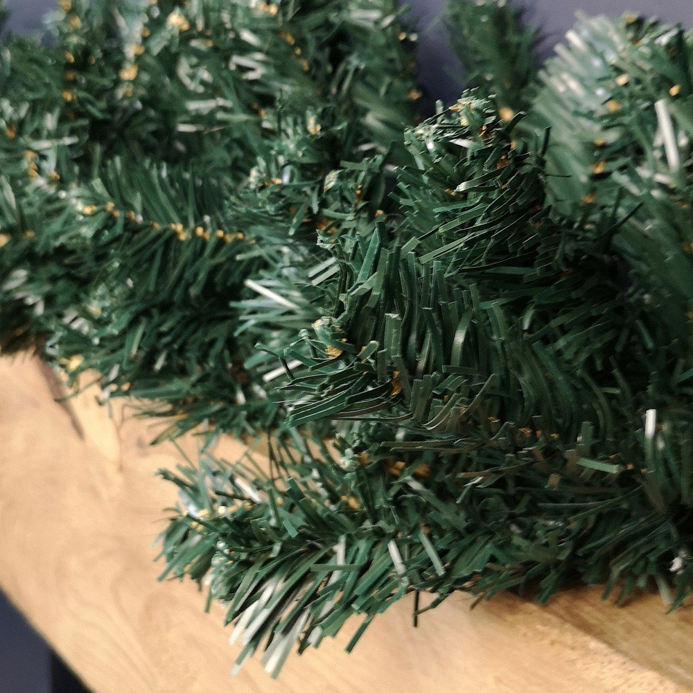 Samuel Alexander Plain Green Christmas Garland 270cm Image 3