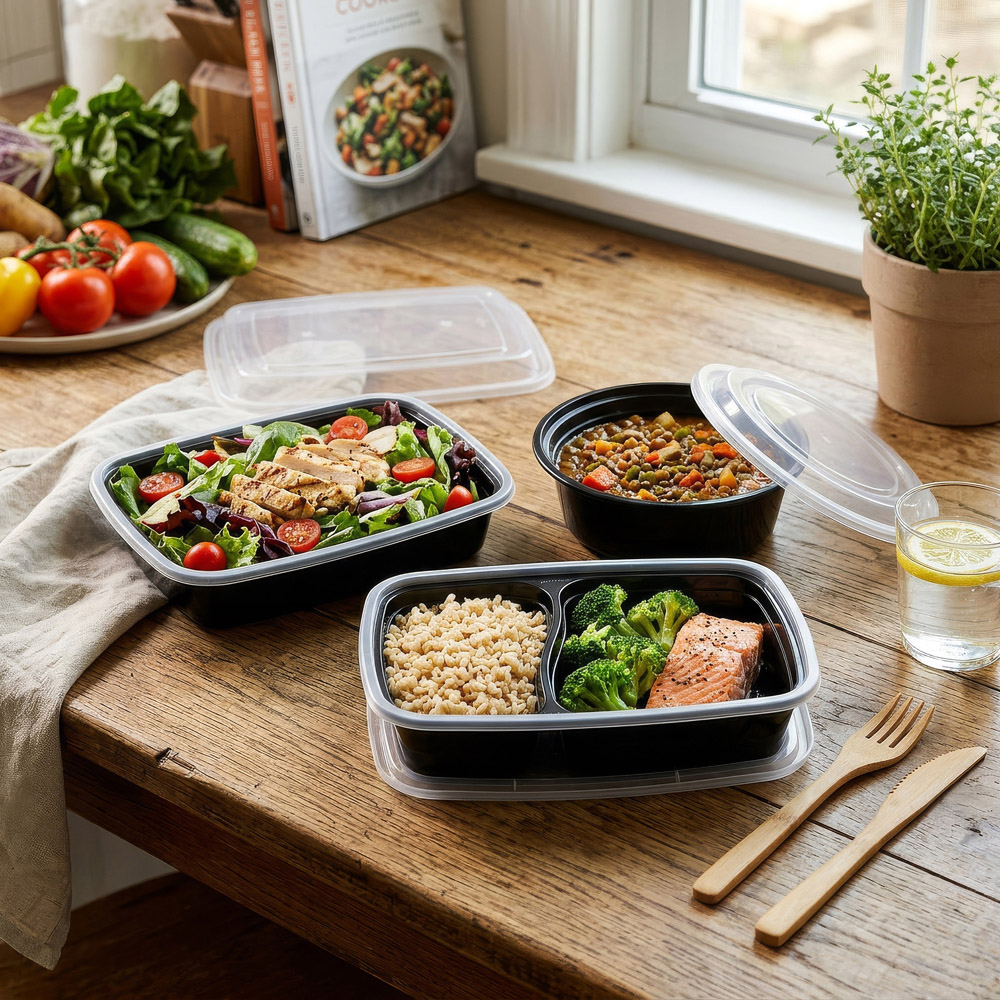 Harbour Housewares Single Compartment Meal Prep Container 1120ml 120 Pack Image 5