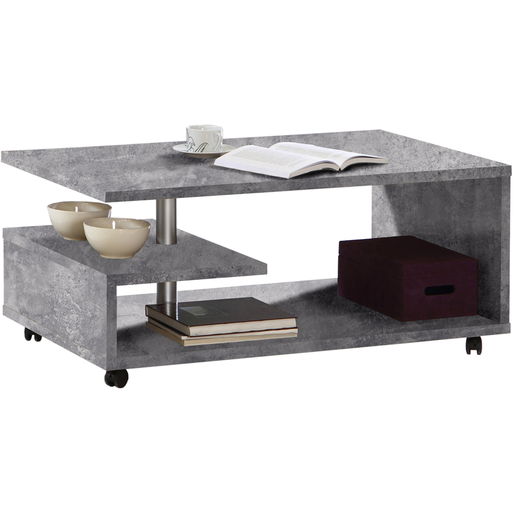 Florence Bailey Concrete Grey Coffee Table Image 2