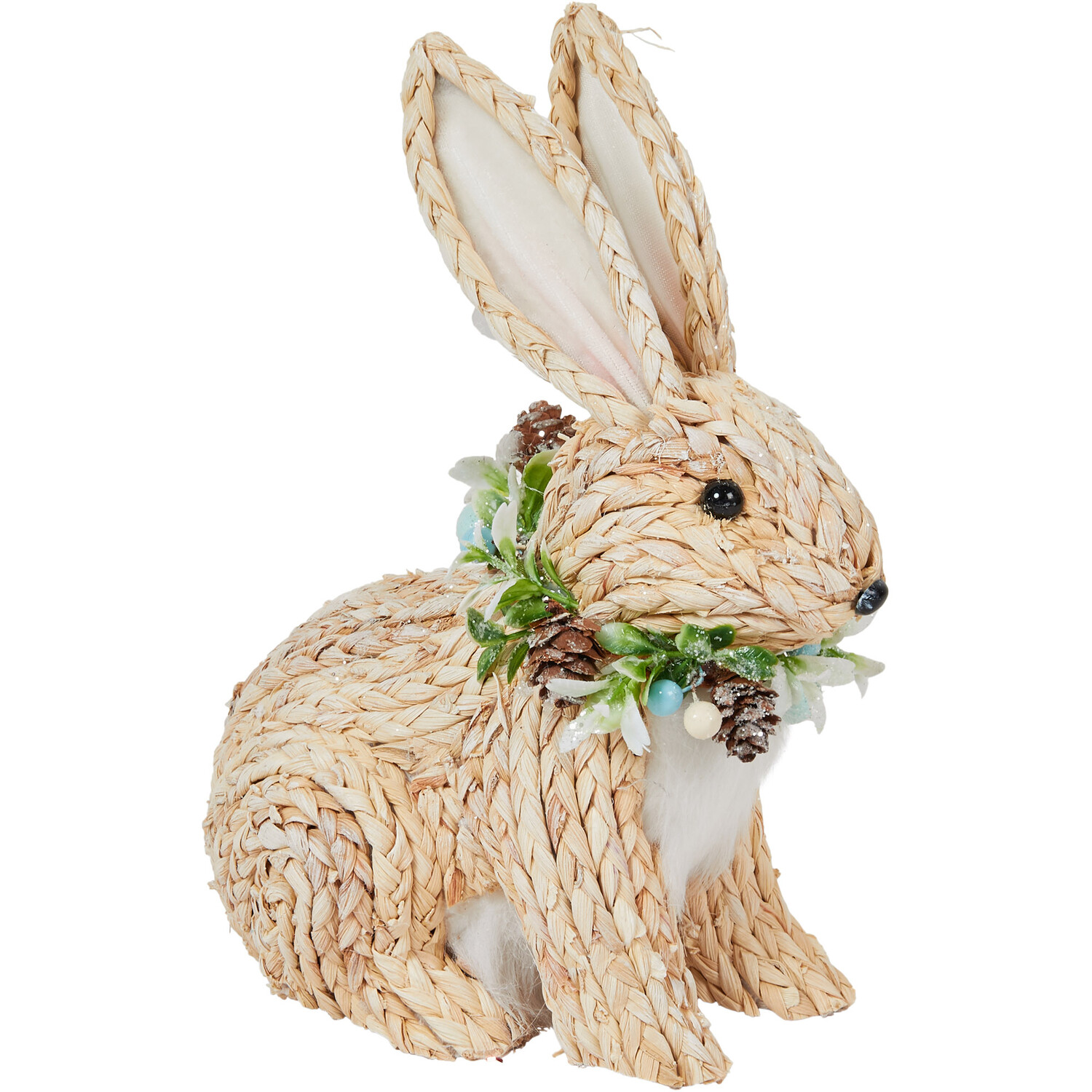 Natural Winter Rabbit Ornament - Natural Image 1